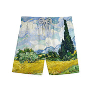 Van Gogh Wheatfield All Over Shorts front