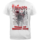 Korn White T-shirt with Backprint