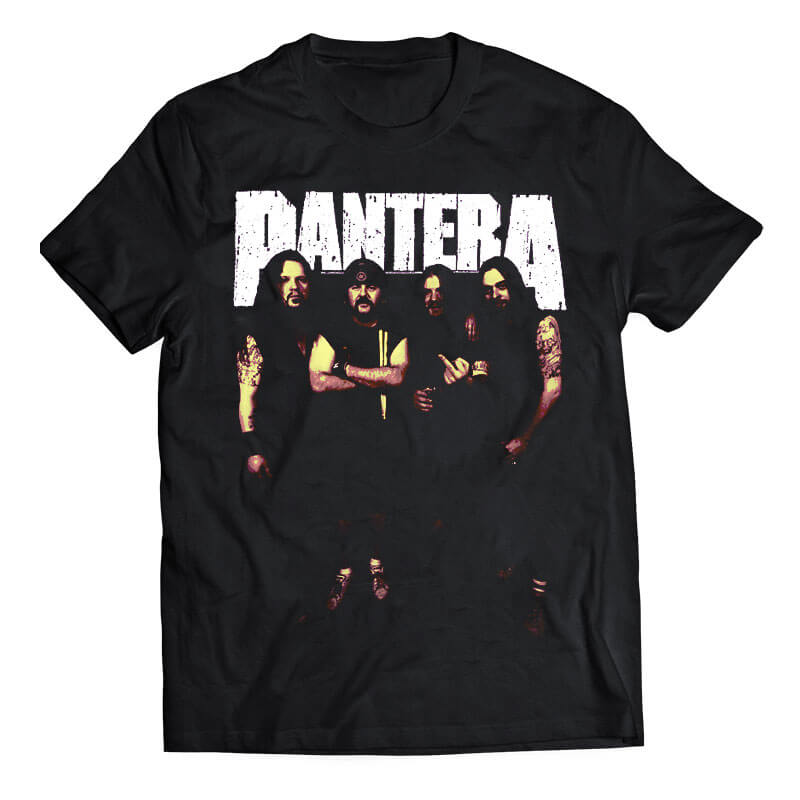 Pantera band member tshirt. Black tshirt made of pure cotton.