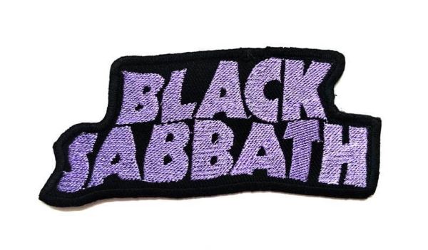 Black Sabbath Logo Embroidered Band  Patch
