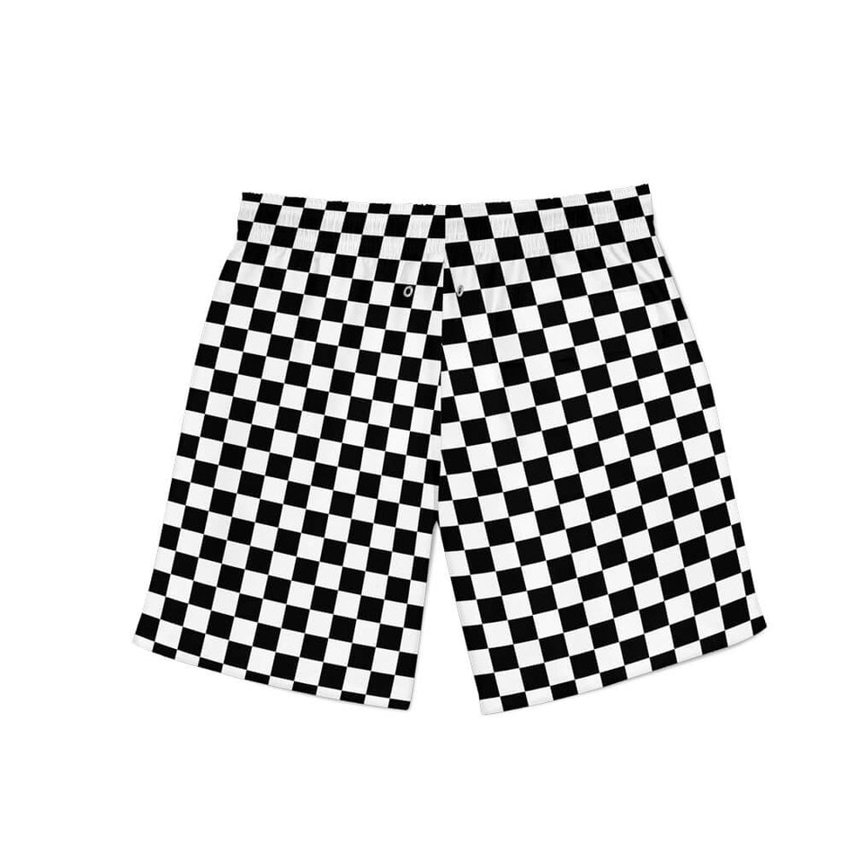 Checkered Shorts Back
